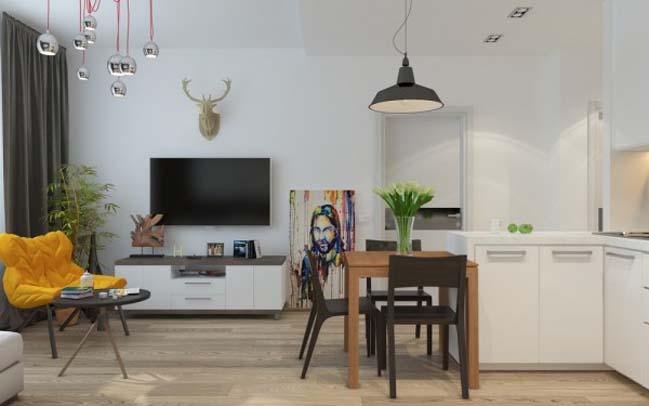 Mẫu thiết kế nội thất chung cư 45m2 Mẫu thiết kế nội thất chung cư 45m2