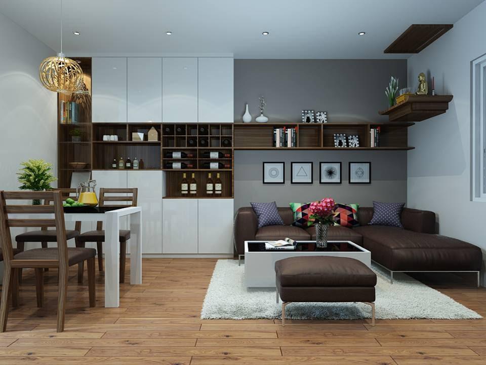 Lưu ý khi thiết kế nội thất căn hộ chung cư 60m2