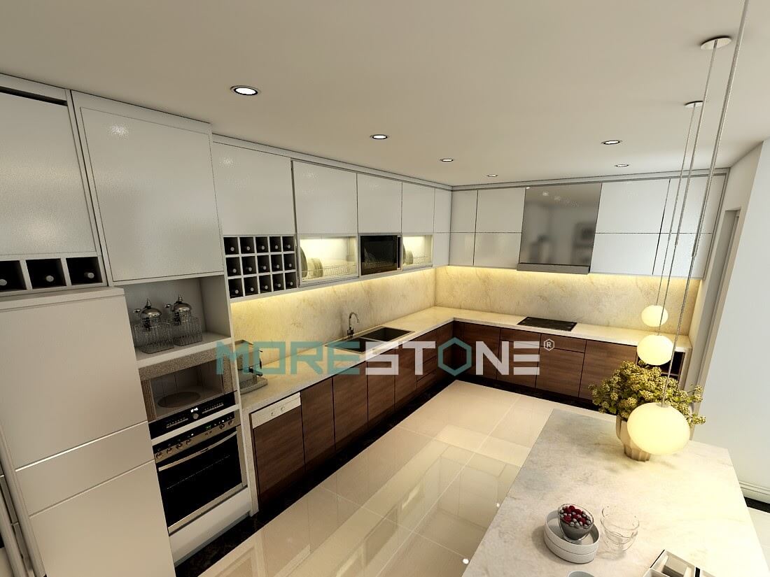 đá ốp tường bếp