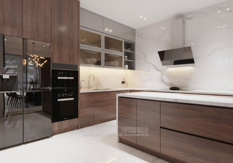 Morestone gợi ý cho bạn mẫu đá ốp bếp vân mây đang được nhiều khách hàng yêu thích nhất hiện nay đá ốp bếp cao cấp