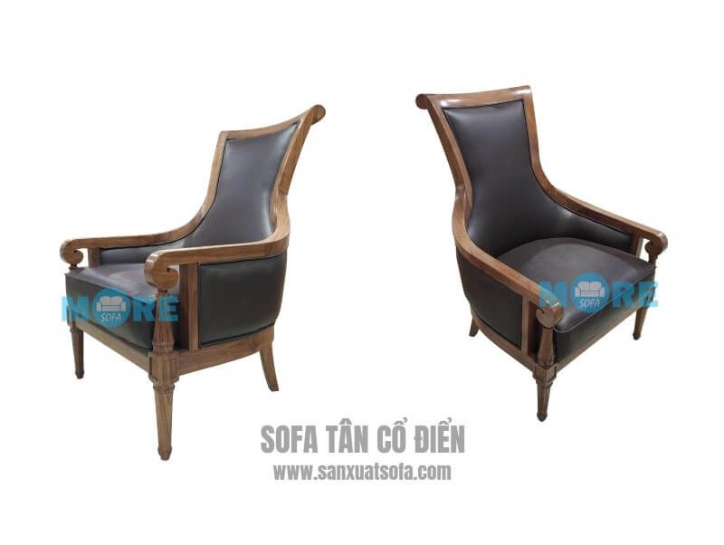 Sofa đơn Tân cổ điển kết hợp hoàn hảo giữa phòng cách cổ điển pha lẫn hiện đại.